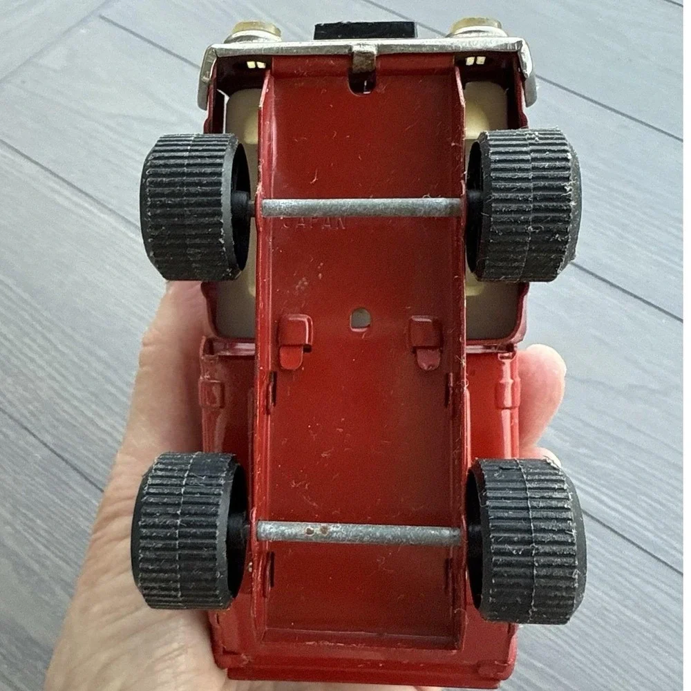 Buddy L Tilting Dump Truck Toy Diecast Red Good Vintage Pressed Steel Japan Made